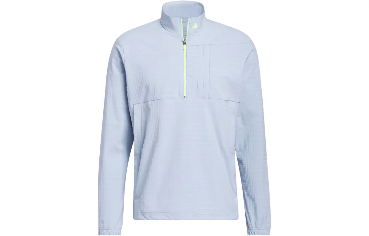 Adidas Ultimate365 Jackets Men's Light Blue Stand Collar Moderate Straight Fit