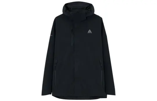 Anta Waterproof And Windproof Windbreaker Jacket Men's Basic Black