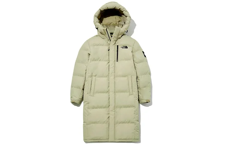 THE NORTH FACE Down Jackets Unisex Khaki Hooded Thickened Other
