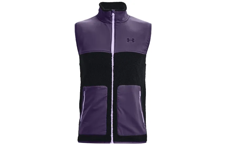 Under Armour Vests Men's Purple Stand Collar Moderate Other
