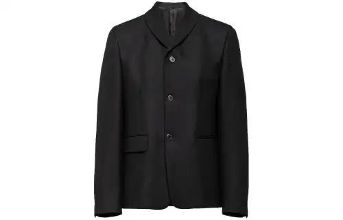 PRADA Business Suits Men's Black Moderate Business Suit