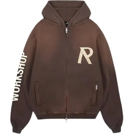 REPRESENT Logo tape Zip up Hoodie