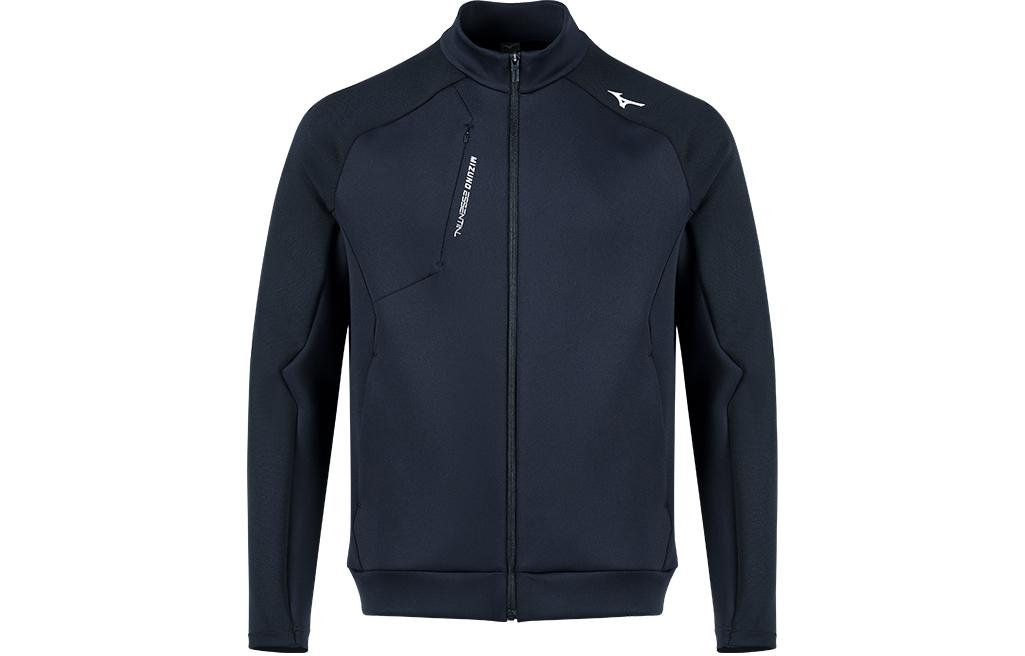 Мужская куртка Mizuno ESSENTIAL logo (темно-синяя)