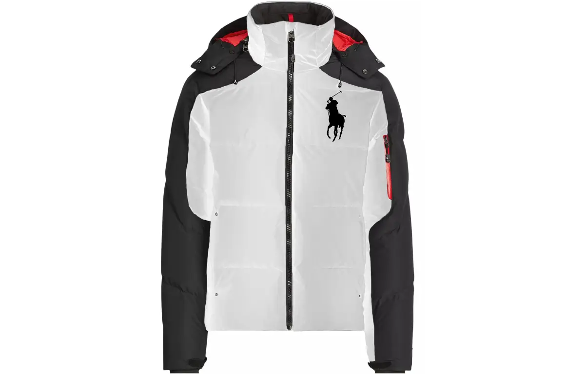Polo Ralph Lauren Big Pony Down Jacket Men's Black White