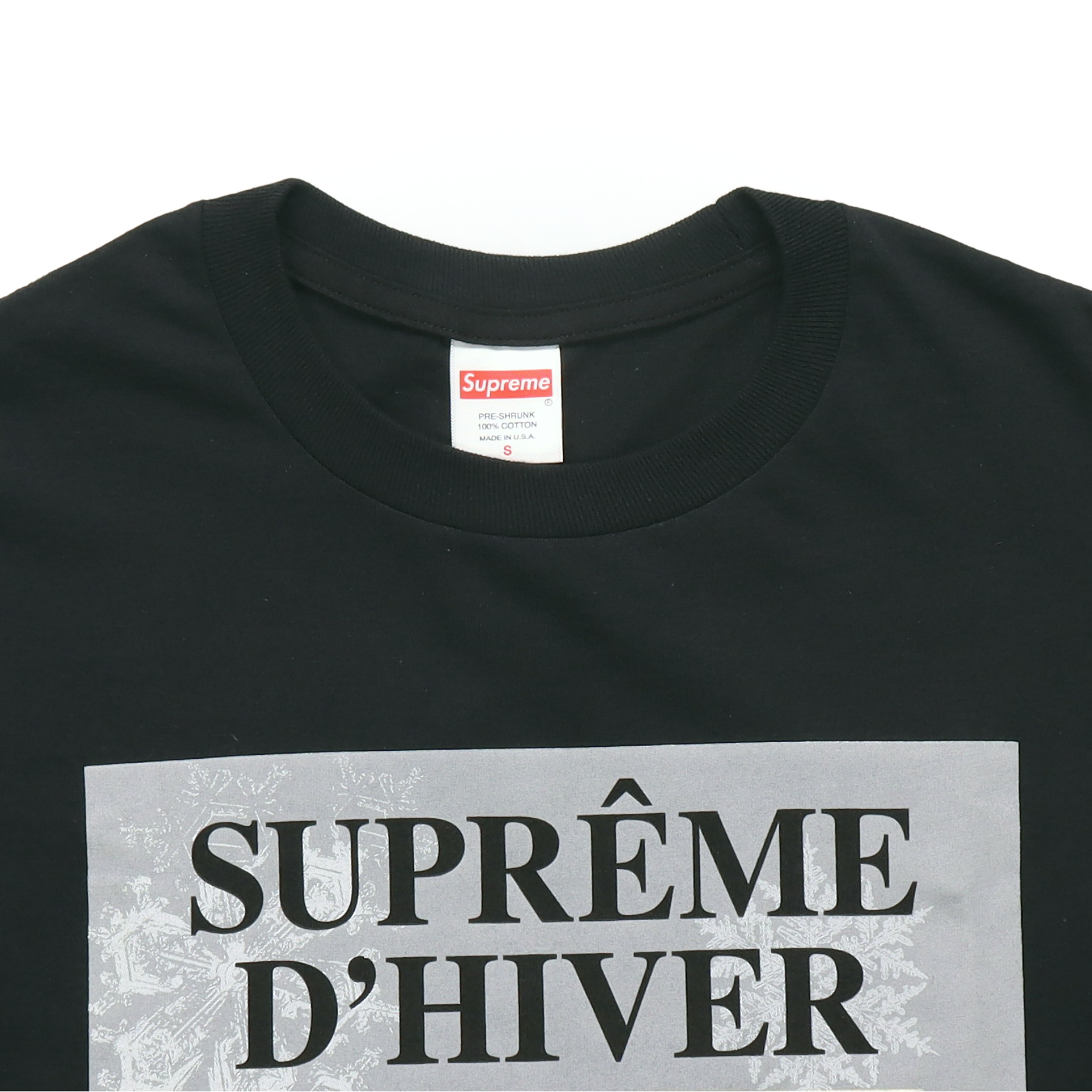 Футболка Supreme FW19 Week 17 D’Hiver Tee (черная) — фото 3