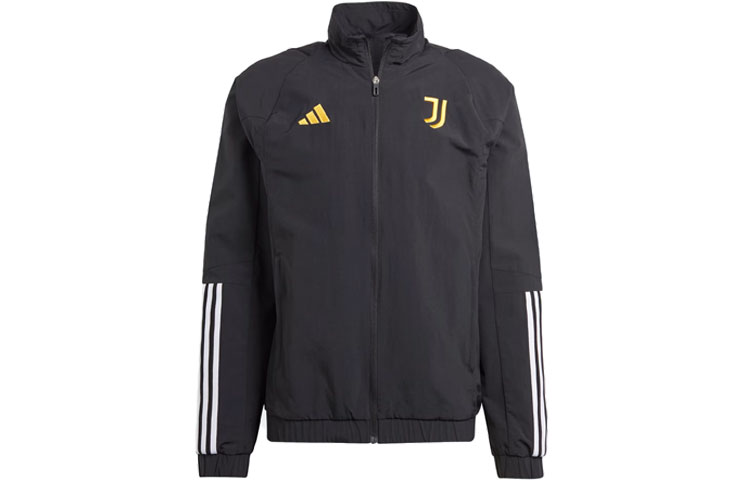 Adidas Juventus Retro Sports Stand Collar Jackets Men's Black