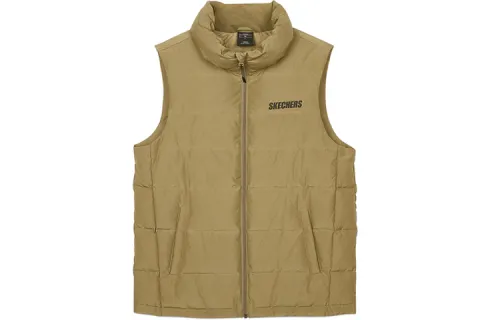 Skechers Down Vests Men's Stand Collar Moderate Other
