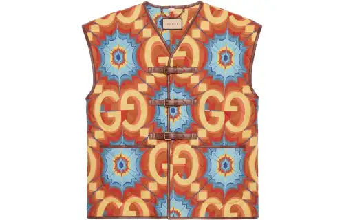 GUCCI Gg Kaleidoscope Quilted Vest