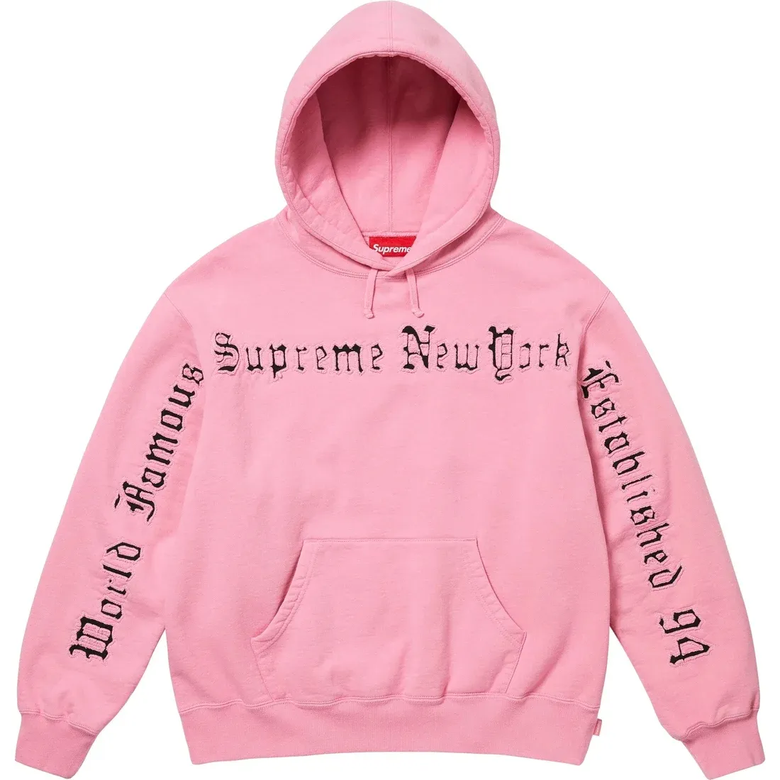 Supreme Contrast Cutout Hooded Sweatshirt