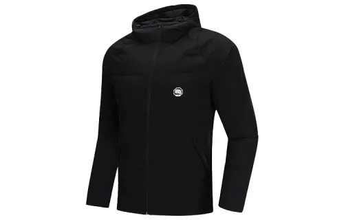 Li Ning Down Jackets Men's New Standard Black Hooded Moderate Other