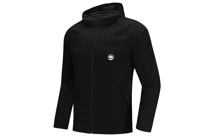 Li Ning Down Jackets Men's New Standard Black Hooded Moderate Other