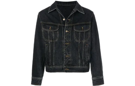SAINT LAURENT SS22 Denim Jacket Men's Black