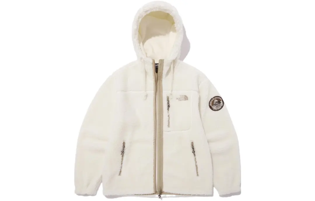 THE NORTH FACE Play Fleece Hoodie Fleece Jacket Ivory Korea Version