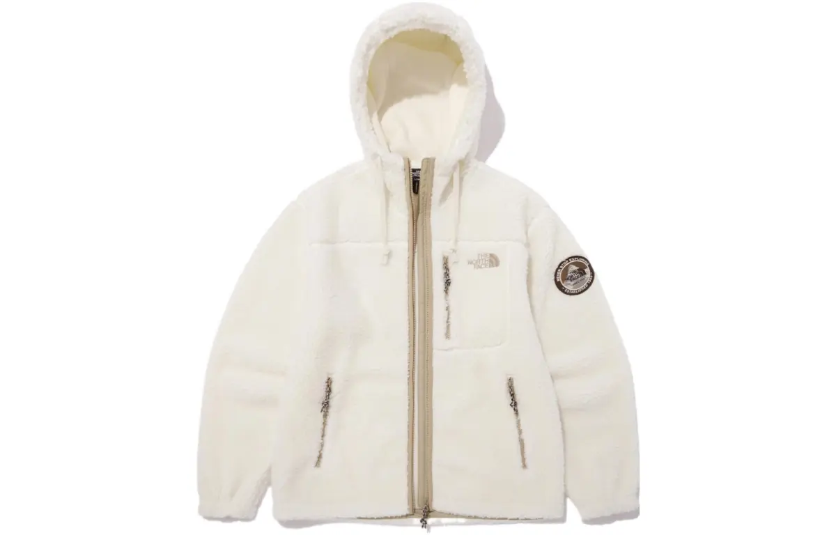 THE NORTH FACE Play Fleece Hoodie Fleece Jacket Ivory Korea Version