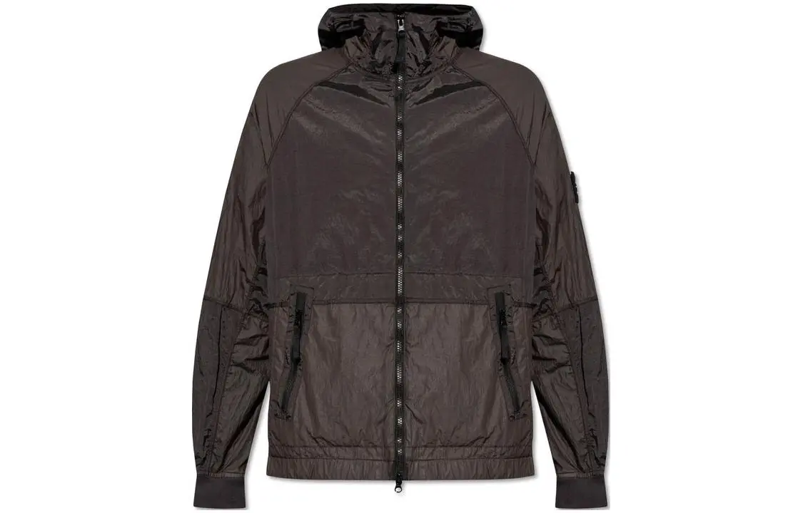 STONE ISLAND Zip Up Hooded Jacket