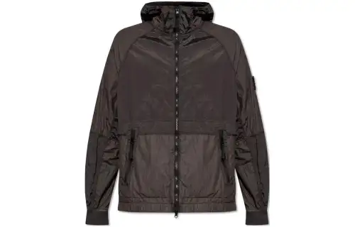 STONE ISLAND Zip Up Hooded Jacket