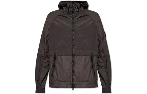 STONE ISLAND Zip Up Hooded Jacket