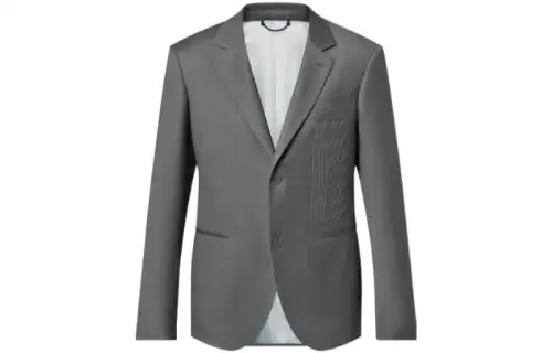 LOUIS VUITTON SS22 Business Suit Coat Men's Gray