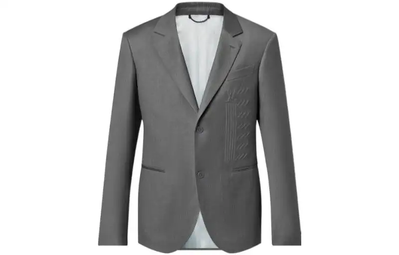 LOUIS VUITTON SS22 Business Suit Coat Men's Gray