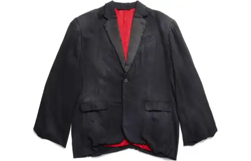 Balenciaga SS23 Business Suit Coat Loose Fit Men's Black