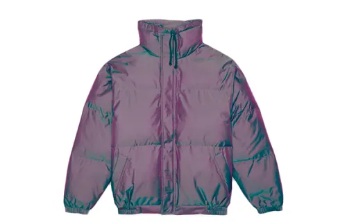 Fear Of God Essentials Puffer Jacket Iridescent/Multi Puffer Jacket Unisex Dazzling Color