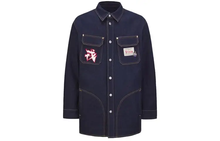 EVISU FW21 Denim Jacket Men's Denim Blue