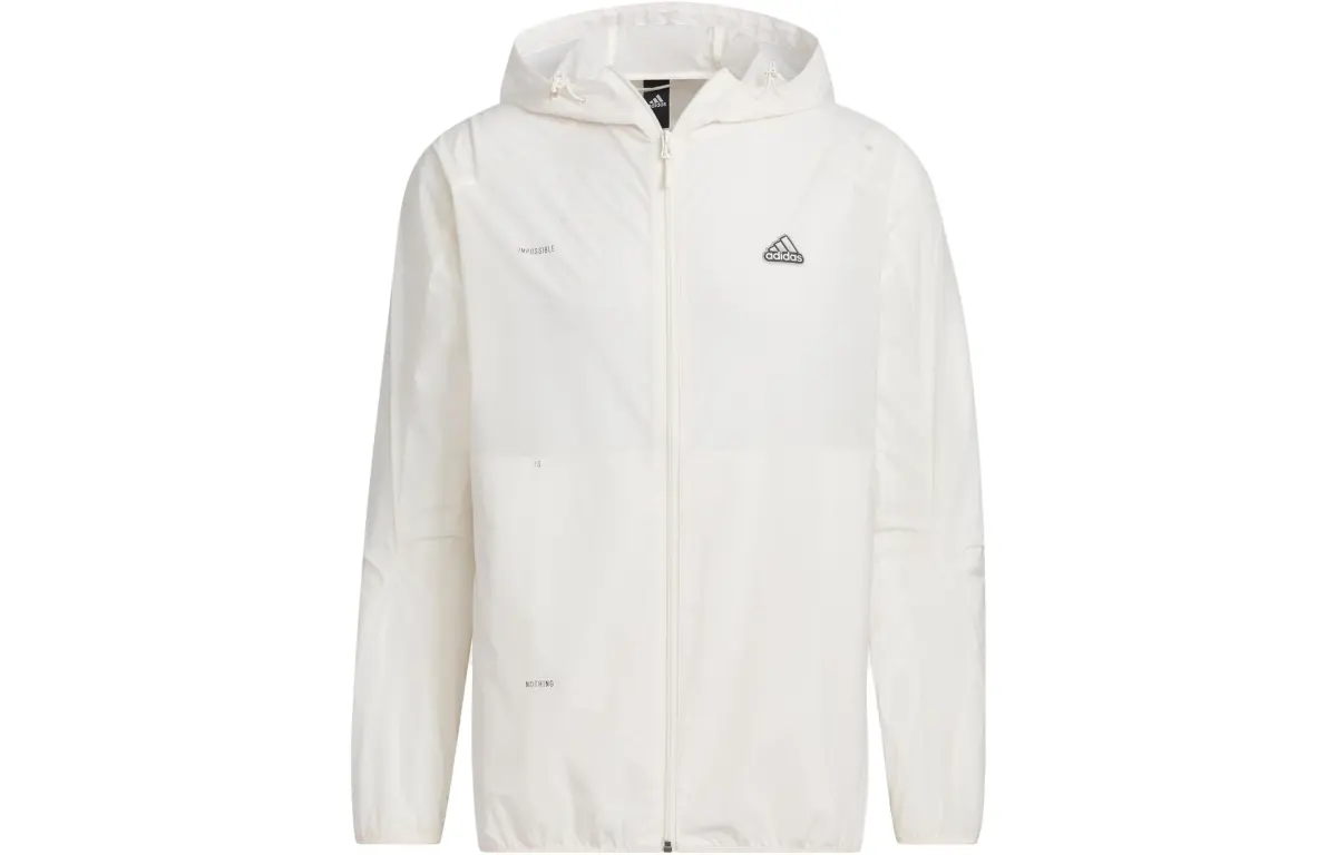 Adidas Jackets Men's Pink White Hooded (Non-detachable) Moderate Other