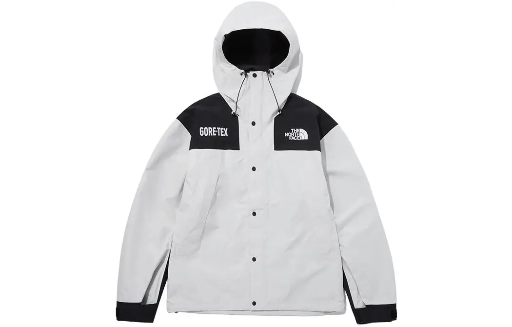 The North Face hooded colour-block jacket