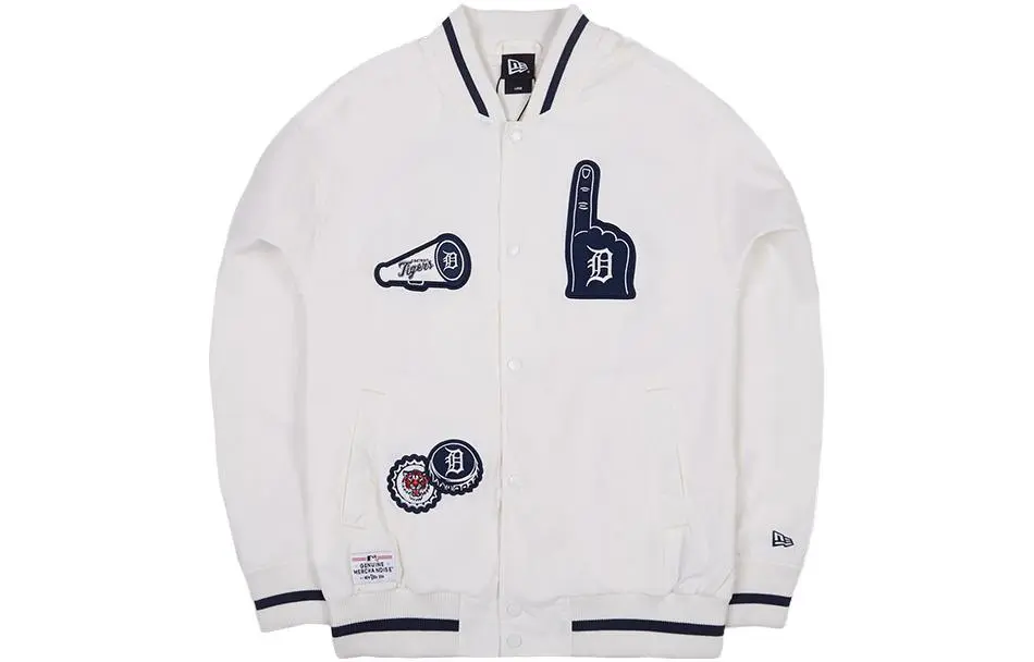 New Era Jacket Unisex Ivory White