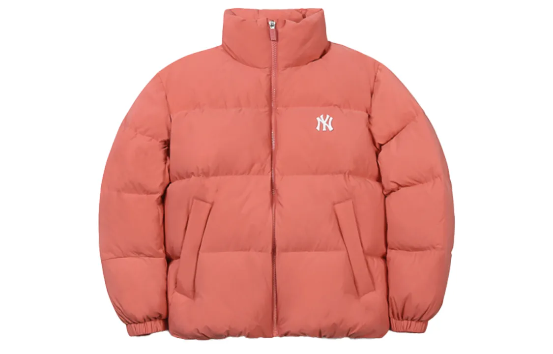MLB Down Jackets Unisex Pink Stand Collar Thickened Other