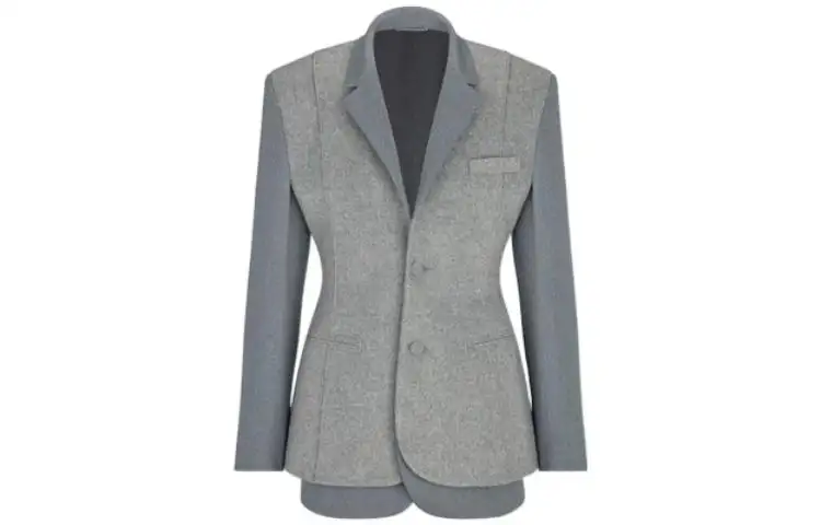 DIOR SS23 Business Suit Coat Men's Gray