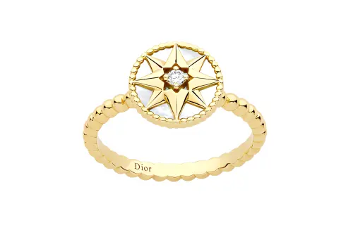 DIOR Mother Of Pearl Rings Women's Gold