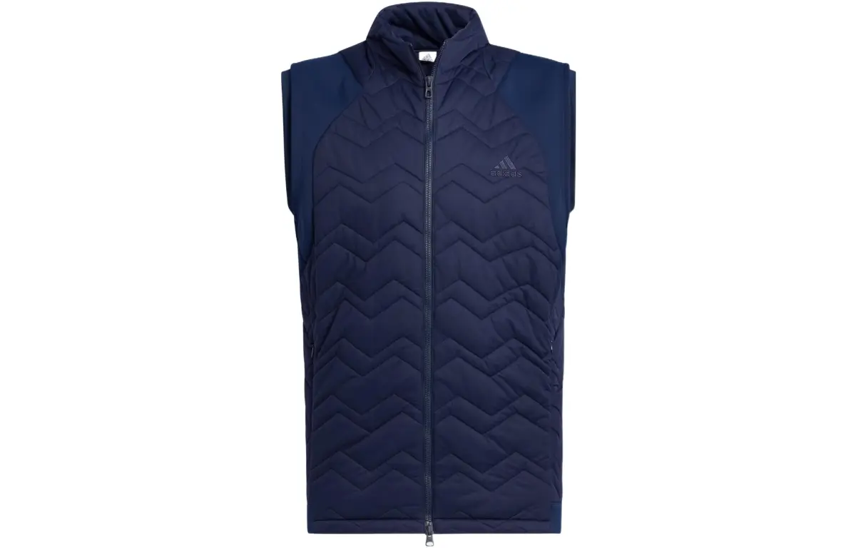 Adidas Vests Men's Blue Stand Collar Moderate Other