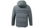 Li Ning Training Series Down Jackets Men's Dark Gray Green Hooded Moderate