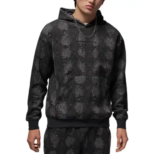 Jordan Apparel Sweatshirts Men's Black Hooded Thickened