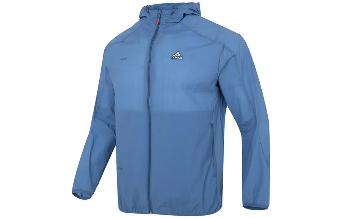 Adidas Jackets Men's Blue Hooded (Non-detachable) Moderate