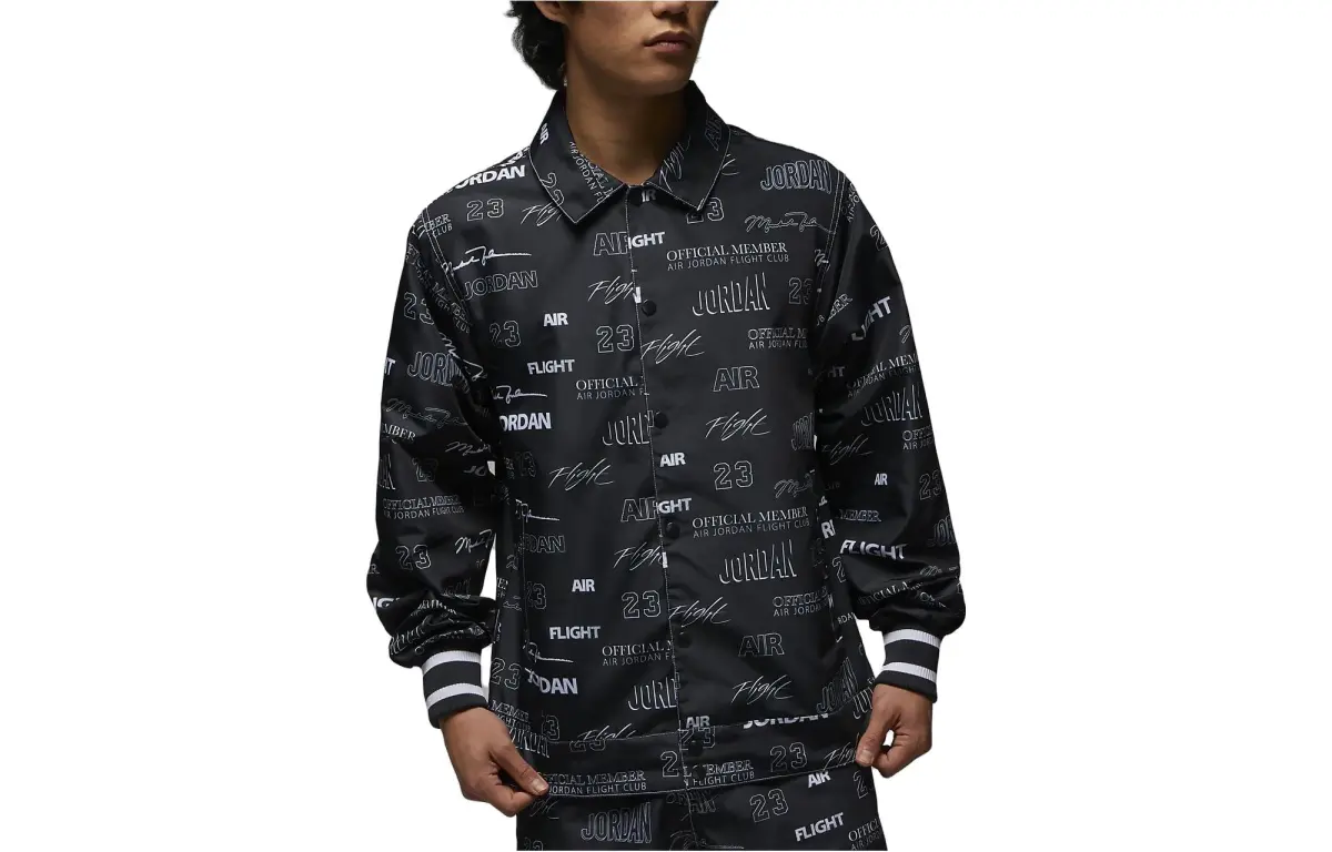 Jordan Jackets Men's Black Lapel Moderate Other