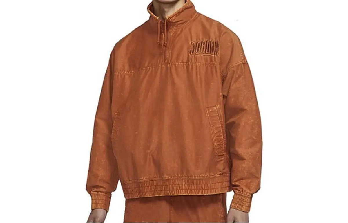 Jordan Jackets Men's Brown Stand Collar Moderate Other