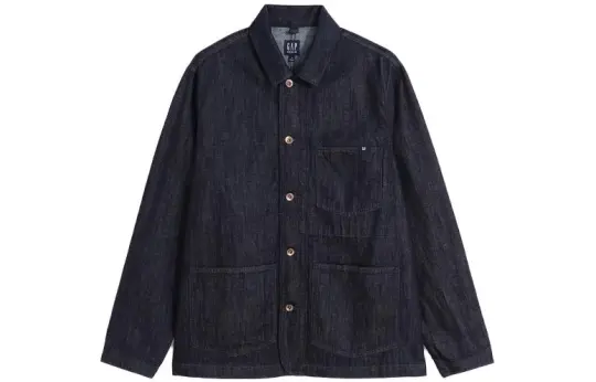 GAP SS23 Denim Jacket Men's Dark Blue