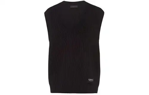 【Previous Season】knitted wool-cashmere vest top