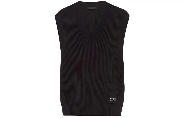 【Previous Season】knitted wool-cashmere vest top