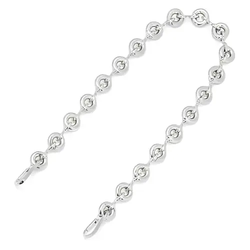 LOEWE Brand Logo Brass Shoulder Straps Women's Silver