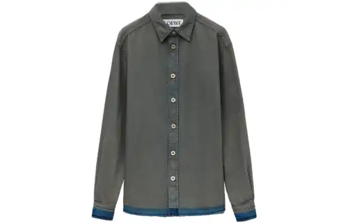 LOEWE Logo-Embroidered Denim Shirt