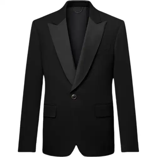 LOUIS VUITTON Single Breasted Tuxedo Jacket