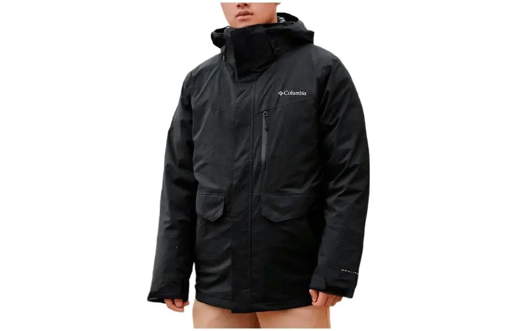 Columbia 2022 Fall Outdoor Hiking Waterproof, Windproof, Abrasion Resistant, Thermal Windbreaker Jacket Men's Black