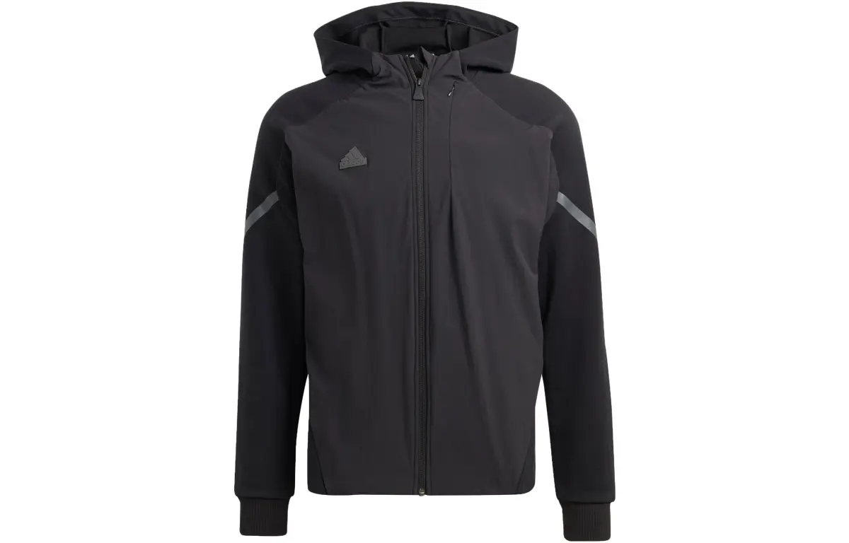 Adidas Jackets Men's Black Hooded Moderate Other