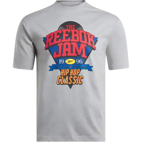 Reebok T Shirt Unisex Medium Gray