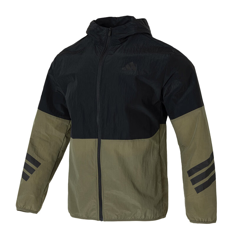 Мужская куртка adidas Future Icons WINDBREAKER (черно-зеленая)