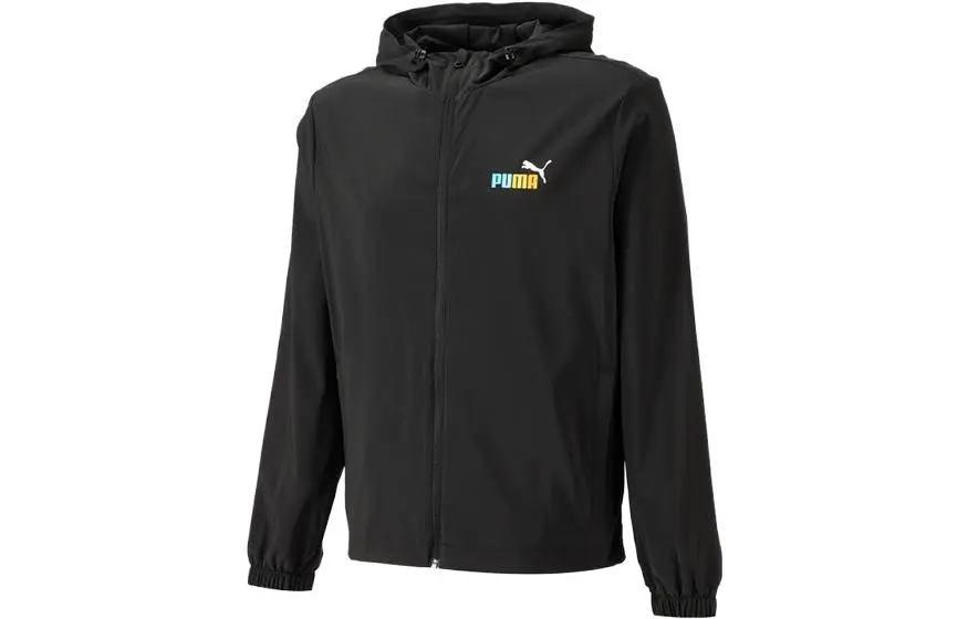 PUMA Jackets Men's Black Hooded Moderate Other