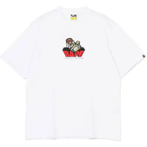 A BATHING APE T Shirts Men's Crew Neck Moderate Straight Fit